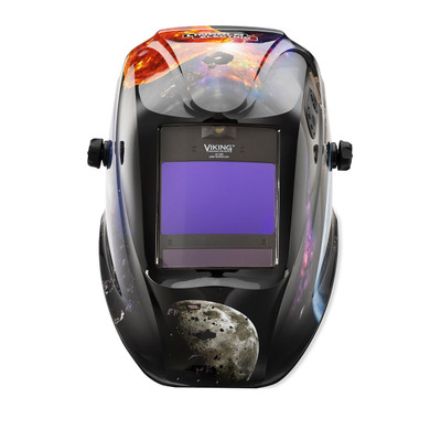 Lincoln Electric K5243-5 VIKING™ 2450 ADV Series Auto-Darkening Welding Helmet With Integrated Smart LED Light, Intergalactic