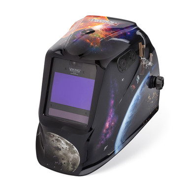 Lincoln Electric K5243-5 VIKING™ 2450 ADV Series Auto-Darkening Welding Helmet With Integrated Smart LED Light, Intergalactic